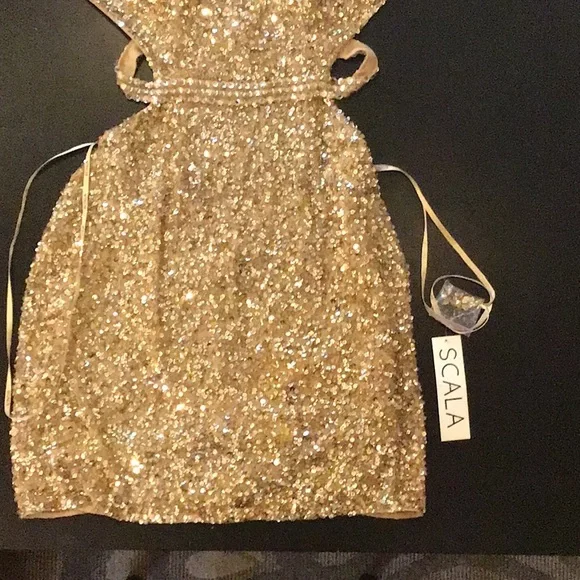 Scala Dresses | Scala Gold Womens Dress Size 6 | Color: Gold | Size: 6 | Mavisdavis62's Closet Scala Dresses | Scala Gold Womens Dress Size 6 | Color: Gold | Size: 6 | Mavisdavis62's Closet